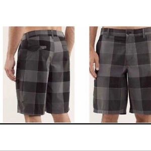 LULULEMON CHECKERED SHORTS MENS
